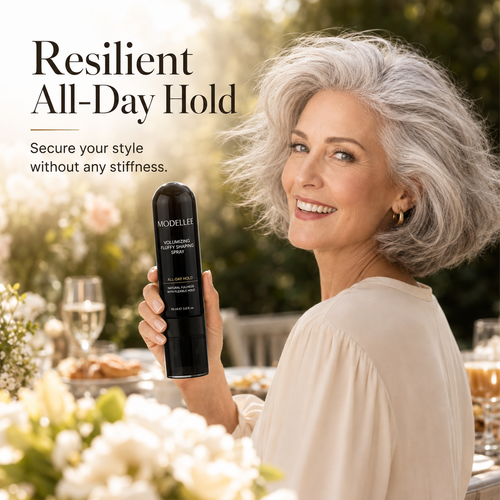 🔥2026 SALE - 90ml Fluffy Hair Shaping Spray Long Lasting Volumizing Mist with Peach Fragrance