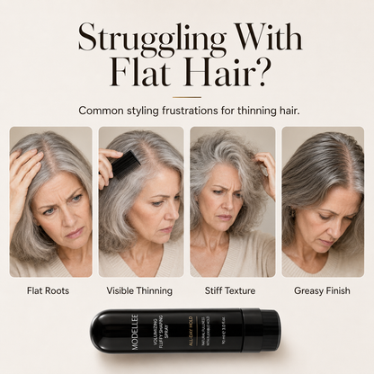 🔥2026 SALE - 90ml Fluffy Hair Shaping Spray Long Lasting Volumizing Mist with Peach Fragrance
