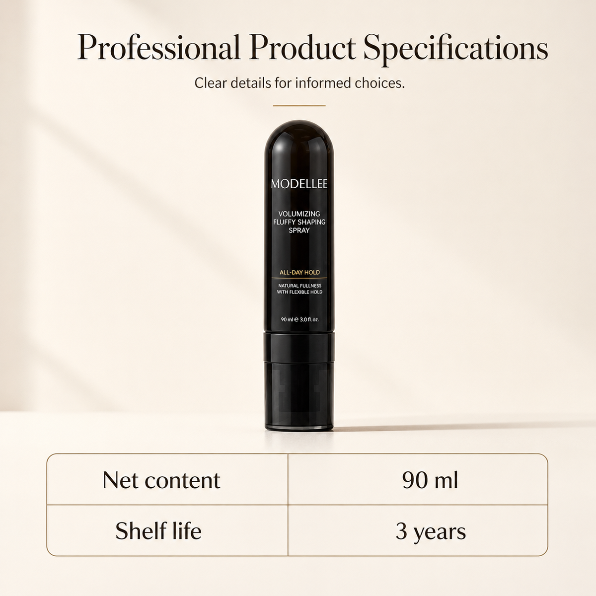 🔥2026 SALE - 90ml Fluffy Hair Shaping Spray Long Lasting Volumizing Mist with Peach Fragrance