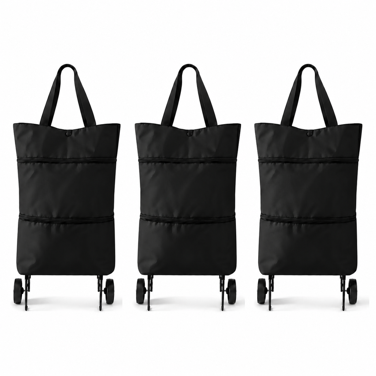 🛒Foldable shopping trolley – Practical shopping bag with wheels for daily shopping