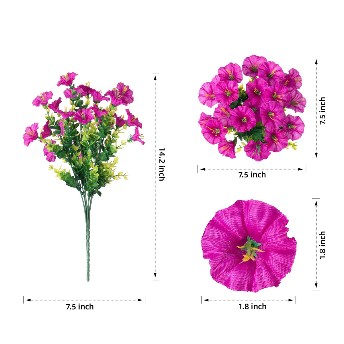 💥Last Day 49% OFF💥UV Resistant Artificial Petunias Flowers